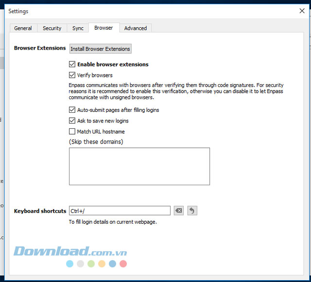 Kích hoạt từ bản cài đặt Enpass