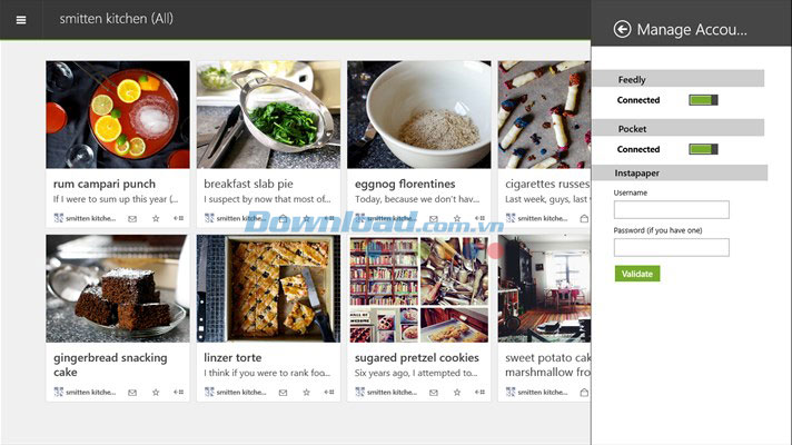 Quản lý tài khoản trong Readiy