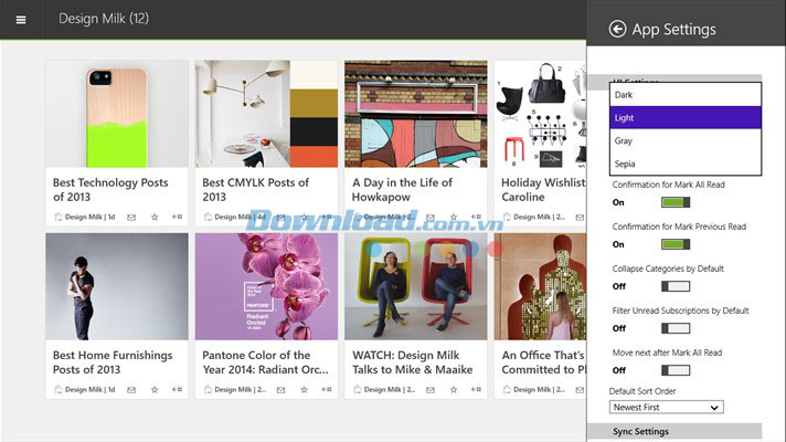 Readiy mang đến nhiều cài đặt tùy chỉnh cho người đọc