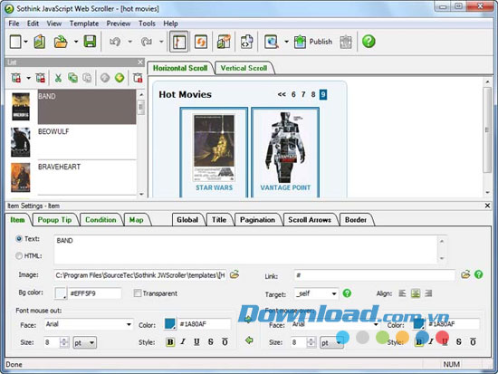 Sothink JavaScript Web Scroller