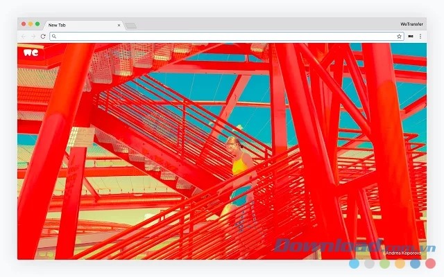 WeTransfer Moment cho Chrome hiển thị những bức ảnh đẹp nhất lên tab mới